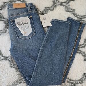 7 For All Mankind Luxe Vintage Skinny Jeans - Blue